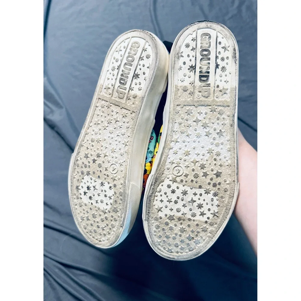 Ground Up‎ Size 4 Youth Kids Pokémon Slip On Canvas Sneakers Shoes Pikachu